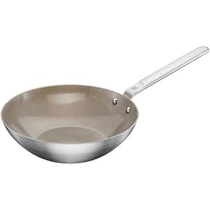 Tigaie wok FISKARS Norden Ceratec, 28 cm, otel inoxidabil, argintiu