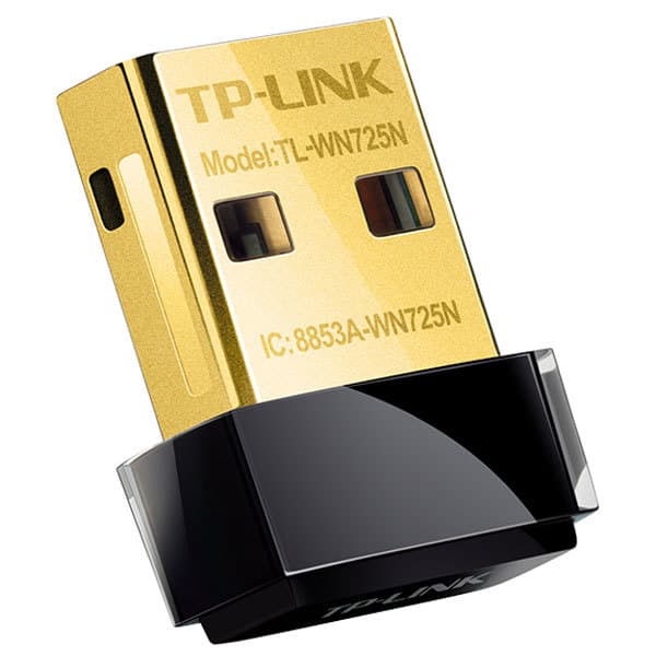 Adaptor nano USB Wireless N150 TP-LINK TL-WN725N, 150Mbps, negru