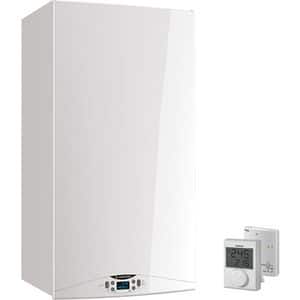 Pachet centrala termica pe gaz in condensare ARISTON HS Premium, 24 kW, kit evacuare inclus + termostat Siemens