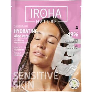 Masca de fata IROHA Hydrating Aloe Vera, Acid Hialuronic, 1 x 20ml