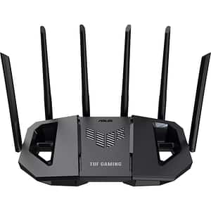 Router Wireless Gigabit ASUS TUF Gaming BE6500, Wi-Fi 7, Dual Band 688 + 5764 Mbps, USB 3.2, negru