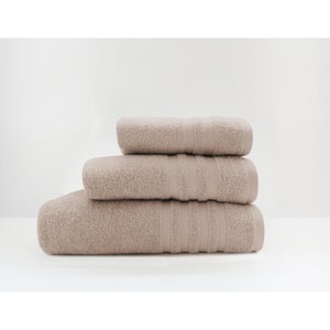 Set 3 prosoape baie MILA HOME Point, 50 x 90 cm, 70 x 140 cm, 100 x 150 cm, bumbac, bej