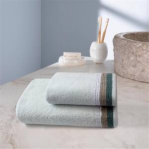 Set 2 prosoape baie MILA HOME Roving, 50 x 90 cm, 70 x 140 cm, bumbac, verde