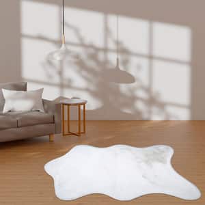 Covor living / dormitor Deco, 120 x 180 cm, acril, alb