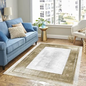 Covor living / dormitor Collection Gold, 80 x 200 cm, poliester, bej-auriu