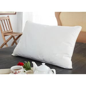 Set 2 fete de perna Mila Home, impermeabila, bumbac, 50 x 70 cm, alb