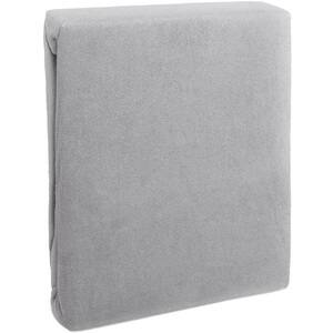 Cearsaf cu elastic pat FARO Vanille, 80% bumbac + 20% poliester, 160 x 200 cm, gri deschis