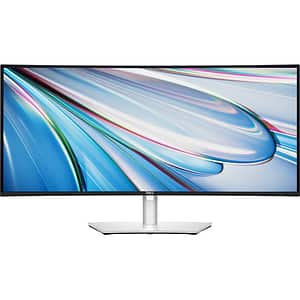 Monitor curbat LED IPS DELL U3425WE, 34", WQHD, 120Hz, boxe, argintiu
