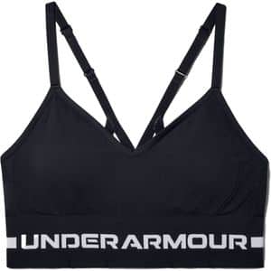 Bustiera femei UNDER ARMOUR UA Seamless Low Long Bra, marimea M, negru
