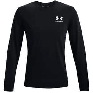 Bluza barbati UNDER ARMOUR UA Rival Terry LC Crew, marimea L, negru
