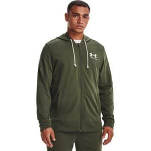 Hanorac barbati UNDER ARMOUR UA Rival Terry LC Fz, marimea M, verde