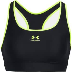 Bustiera femei UNDER ARMOUR UA HG Armour Mid Padless, marimea M, negru-verde