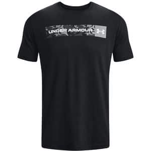 Tricou barbati UNDER ARMOUR Camo Chest Stripe, marimea M, negru