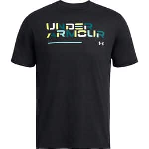 Tricou barbati UNDER ARMOUR UA Colorblock Wordmark SS