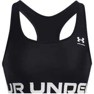 Bustiera femei UNDER ARMOUR UA HG Authentics Mid Branded, marimea L, negru