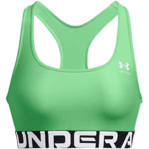 Bustiera femei UNDER ARMOUR UA HG Authentics Mid Branded, marimea M, verde