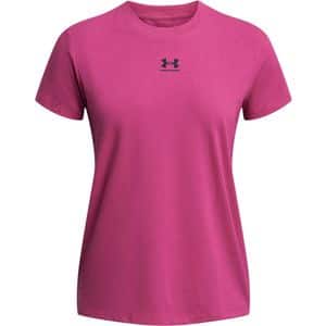 Tricou femei UNDER ARMOUR Off Campus Core SS, marimea L, roz