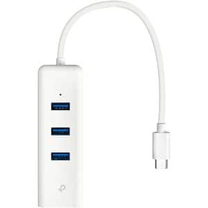Adaptor USB-C - Ethernet TP-LINK UE330C, Gigabit, alb