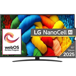 Televizor NanoCell Smart LG 50NANO81A3A, Ultra HD 4K, HDR, 126cm