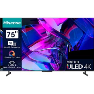 Televizor MiniLED ULED Smart HISENSE 75U7KQ, Ultra HD 4K, HDR, 189cm