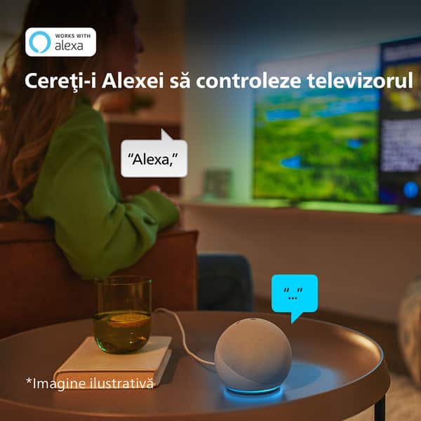 Televizor LED Smart PHILIPS 50PUS7608, Ultra HD 4K, HDR10, 126cm