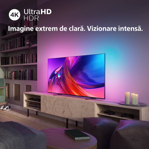 Televizor LED Smart PHILIPS 55PUS8518, Ultra HD 4K, HDR10+, 139cm