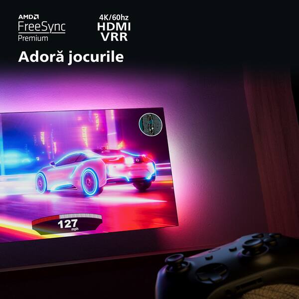 Televizor LED Smart PHILIPS 55PUS8518, Ultra HD 4K, HDR10+, 139cm
