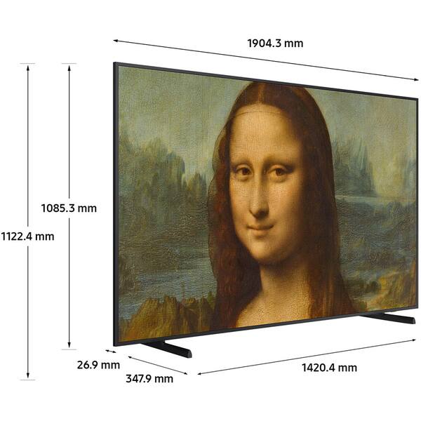 Televizor Lifestyle The Frame QLED SAMSUNG 85LS03BG, Ultra HD 4K, 214cm