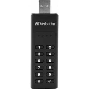 Memorie USB VERBATIM Keypad Secure, 128GB, USB 3.0, negru