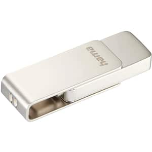 Memorie USB HAMA Uni-C Rotate Pro, 64GB, Type C 3.1, argintiu