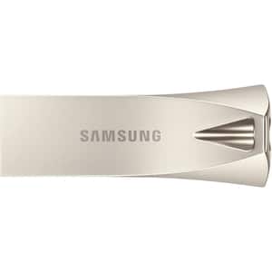 Memorie USB SAMSUNG BAR Plus MUF-128BE3/APC, 128GB, USB 3.1, auriu