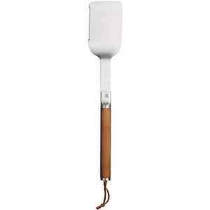 Spatula pentru gratar FISKARS Norden, 44.4 cm, otel inoxidabil si lemn, argintiu/maro