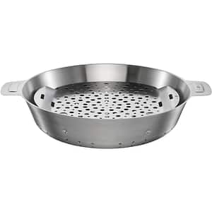 Steamer pentru grill FISKARS Norden, 30 cm, otel inoxidabil, argintiu