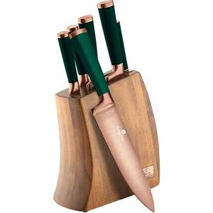 Set cutite BERLINGER HAUS Emerald BH/2645, 7 piese, 9-20cm, verde