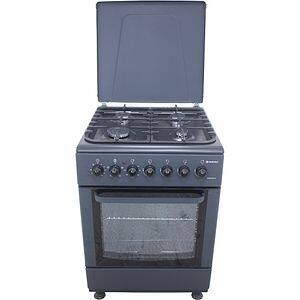 Aragaz VORTEX VAM6060BK03K, 4 arzatoare, Gaz + Electric, L 60 cm, Grill, antracit