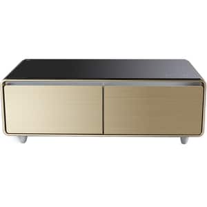 Masa frigorifica smart VORTEX VBC13SGD01S, 130 l, H 45.9 cm, Clasa C, auriu