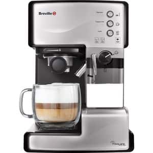 Espressor manual BREVILLE Prima Latte VCF045X-01, 1.5l, 15 bar, negru-argintiu