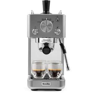 Espressor manual BREVILLE Barista Slimline VCF185X-01, 1.1l, 1415W, 15 bar, argintiu