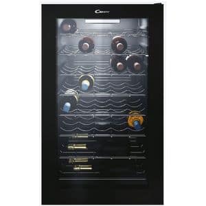 Racitor de vinuri CANDY CWC 150 EM/NF, 41 sticle, H 85 cm, Clasa G, negru