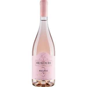 Vin rose sec Bravoure Malbec, 0.75L