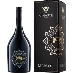 Vin rosu sec Prince Mircea Merlot Magnum, 1.5L