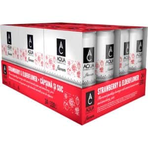Apa minerala AQUA CARPATICA Capsuna & Soc bax 0.33L x 24 doze