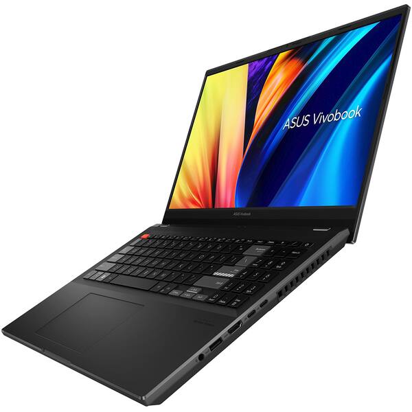 Laptop ASUS Vivobook PRO 15X M6501RR-LP014X, AMD Ryzen 7 6800H pana la 4.7GHz, 15.6" FHD, 32GB, SSD 512 GB, NVIDIA GeForce RTX 3070, Windows 11 Pro, negru