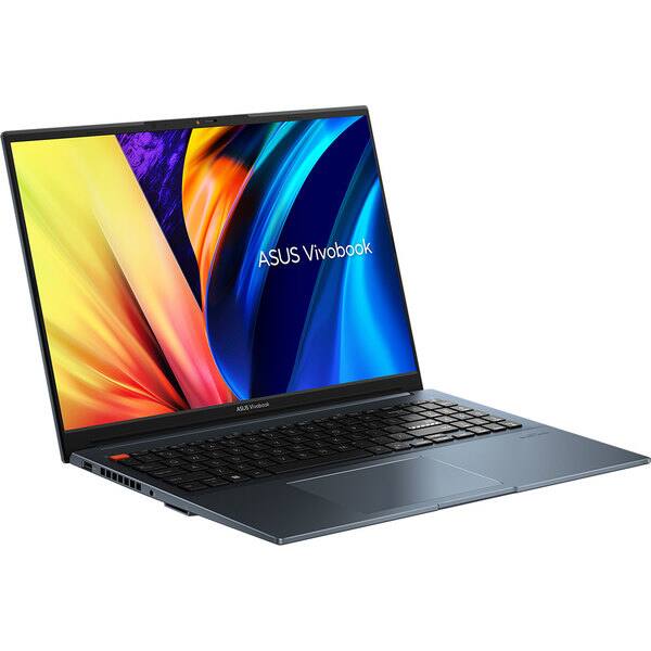 Laptop ASUS Vivobook Pro 16 K6602ZE-KV040X, Intel Core i7-12700H pana la 4.7GHz, 16" WQXGA, 16GB, SSD 1TB, NVIDIA GeForce RTX 3050 Ti, Windows 11 Pro, Quiet Blue