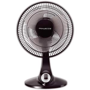 Ventilator de birou ROWENTA VU2011, 25 cm, 2 viteze, 40W, negru