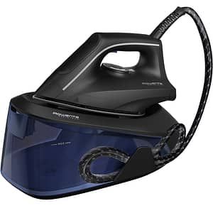 Statie de calcat ROWENTA Easy Steam VR5121F0, 2400W, 230g/min, 1400ml, talpa AirGlide Inox, albastru inchis-negru