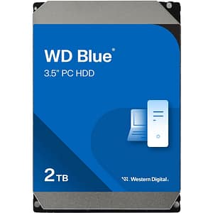 Hard Disk desktop WD Blue, 2TB, 5400 RPM, SATA 3, 64MB, WD20EARZ