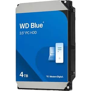 Hard Disk desktop WD Blue, 4TB, 5400 RPM, SATA 3, 128MB, WD40EZZX