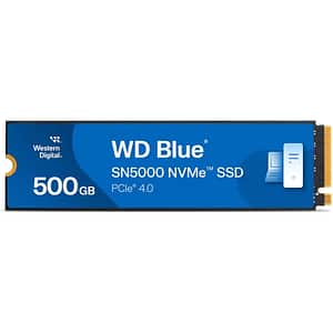 Solid-State Drive (SSD) WESTERN DIGITAL Blue SN5000, 500GB, PCIe Gen 4, M.2 PCIe, WDS500G4B0E