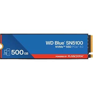 Solid-State Drive (SSD) WESTERN DIGITAL Blue SN5100, 500GB, PCIe Gen 4, M.2 PCIe, WDS500G5B0E